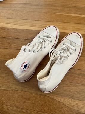 White Converse High Top Sneakers